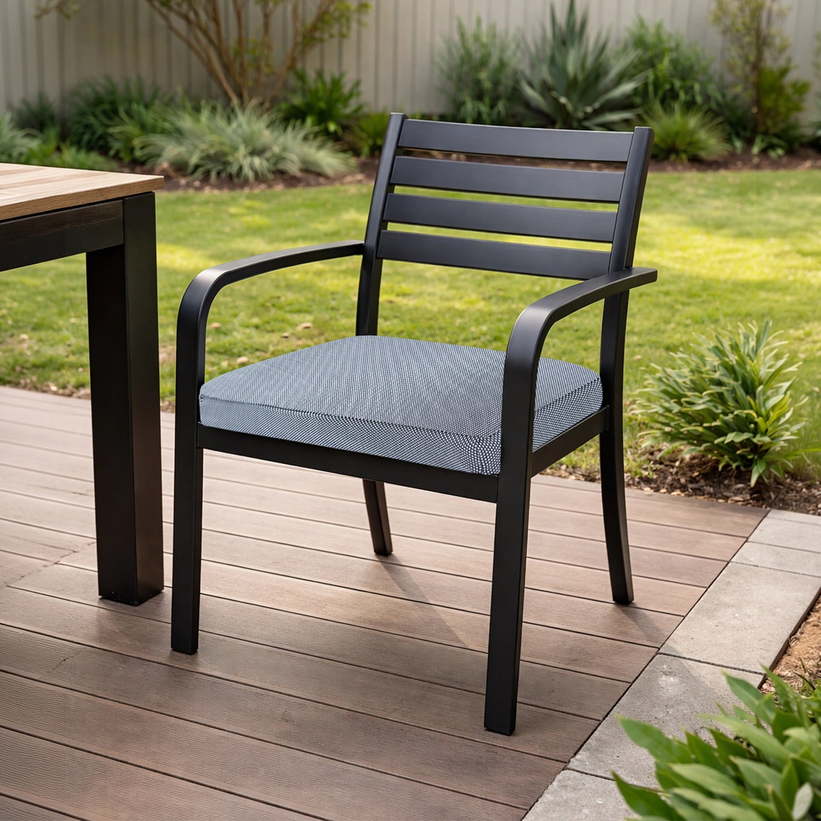 Mojo 42cm Grey Weathertex Square Outdoor Cushion