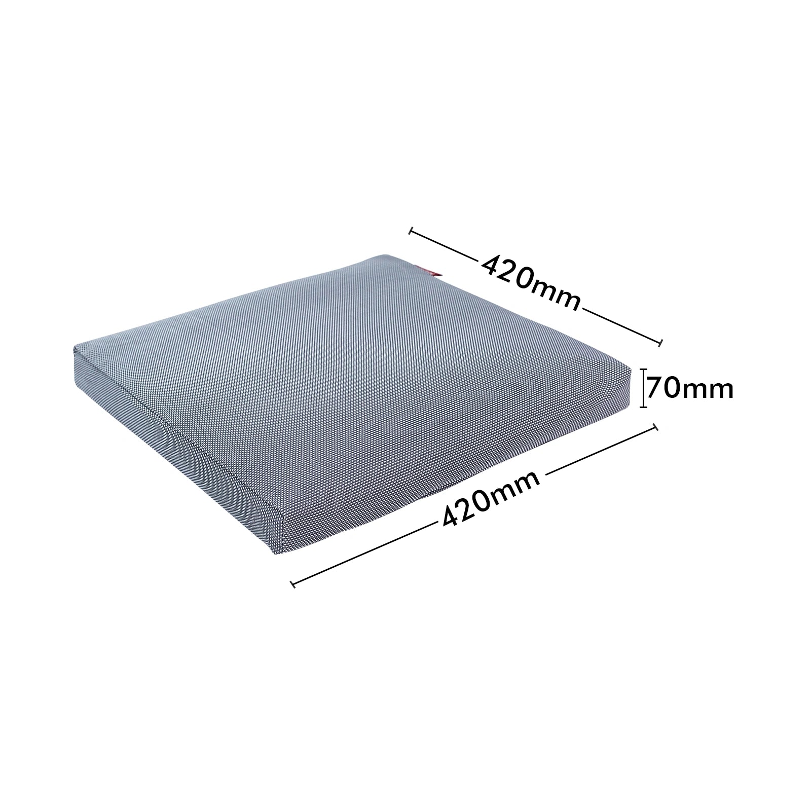 Mojo 42cm Grey Weathertex Square Outdoor Cushion