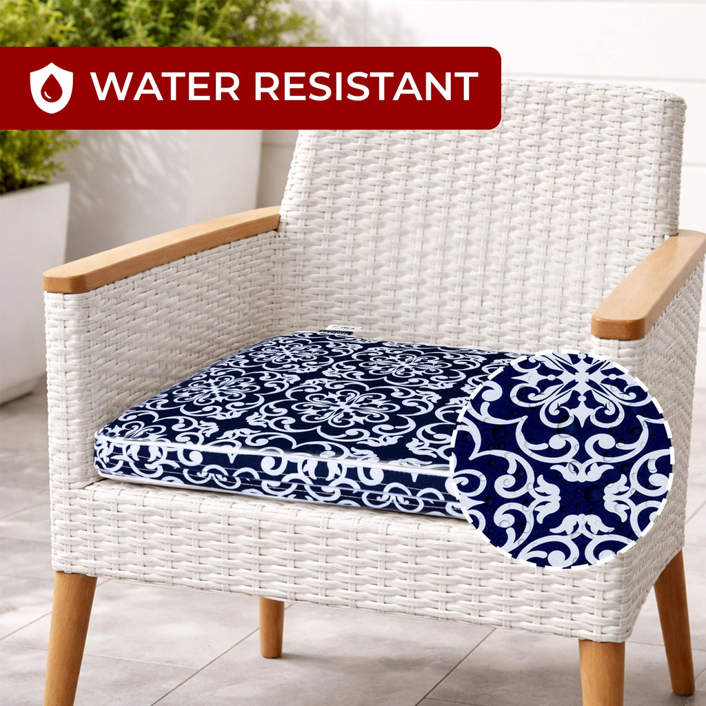 Mojo 42cm Navy Moroccan Square Cushion