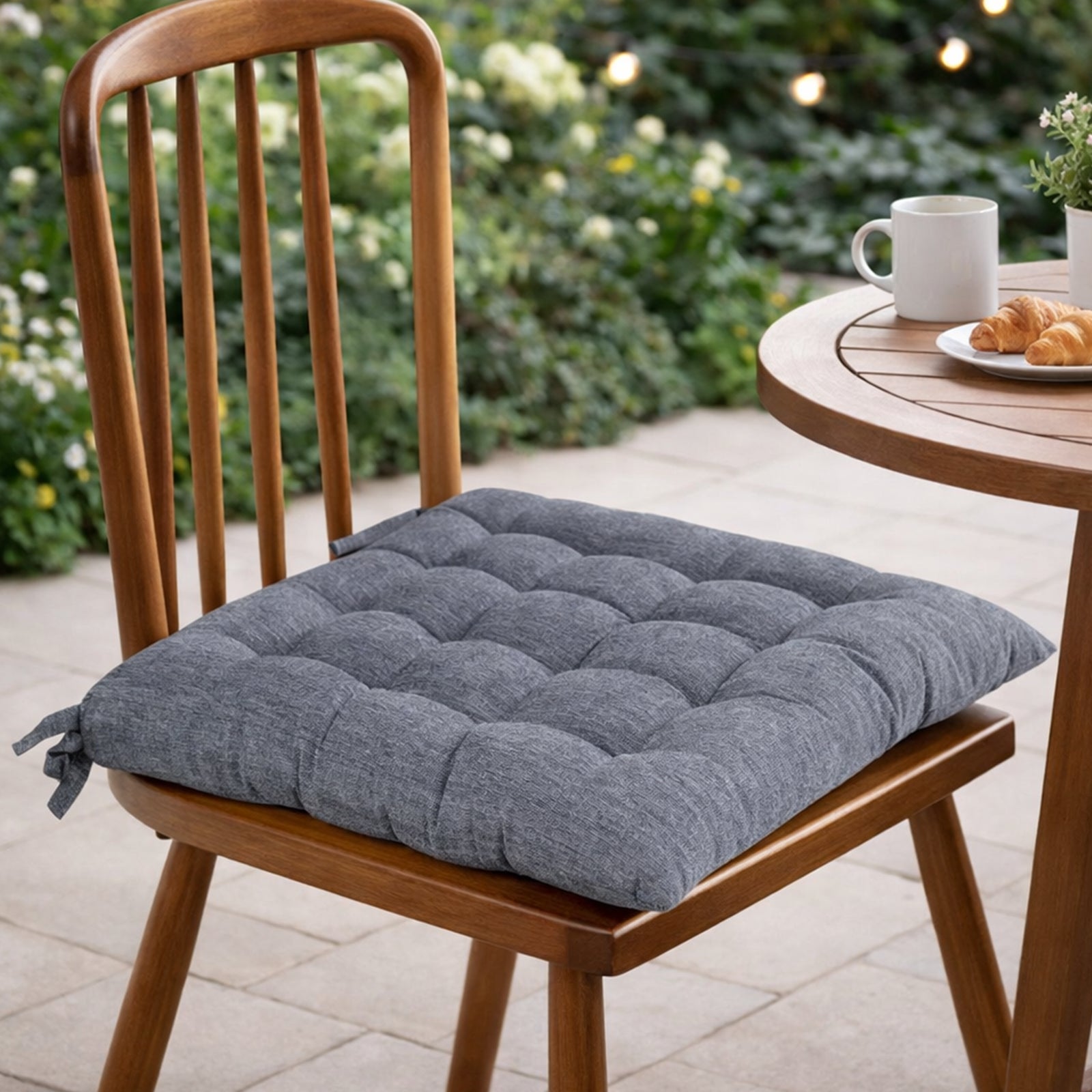 Mojo 44cm Grey Latte Sachin Outdoor Chair Cushion