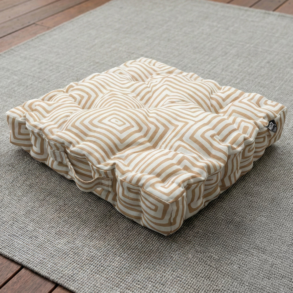 Mojo 45cm Beige Warlu Outdoor Floor Cushion