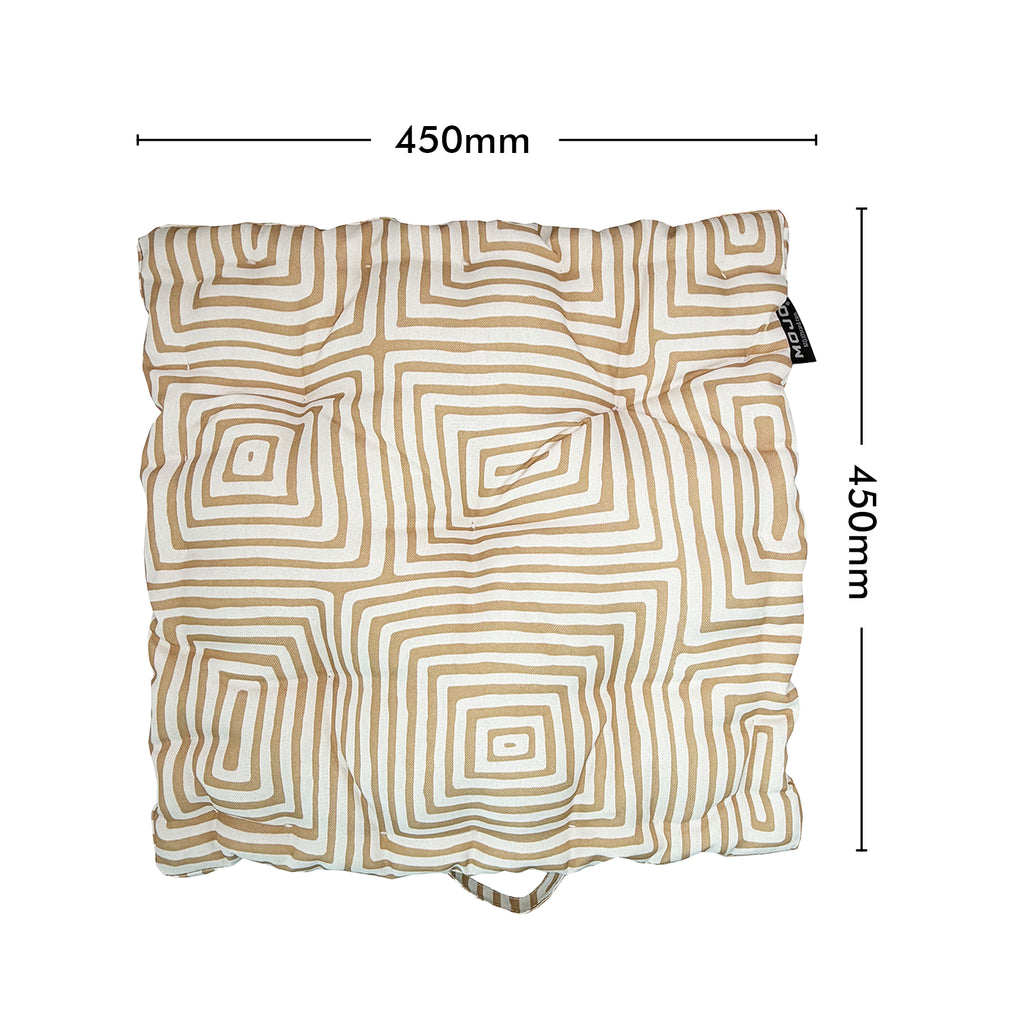 Mojo 45cm Beige Warlu Outdoor Floor Cushion