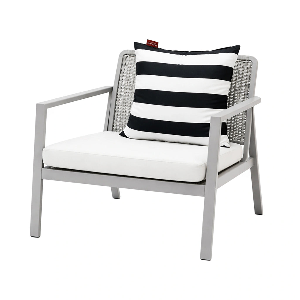 Mojo 45cm Black & White Striped Cushion Cover