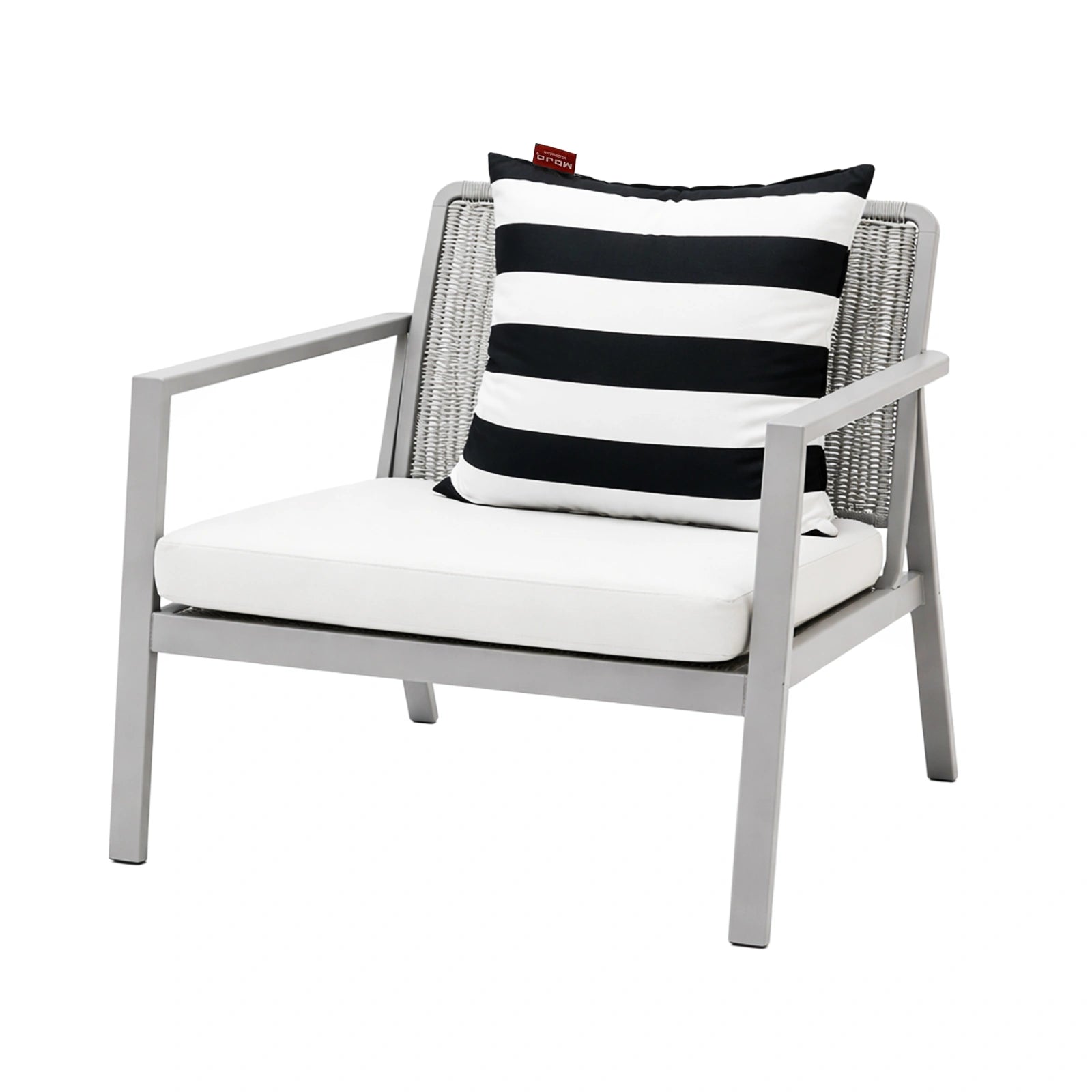Mojo 45cm Black & White Striped Cushion Cover