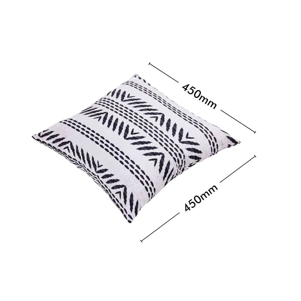 Mojo 45cm Black & White Tribal Cushion Cover