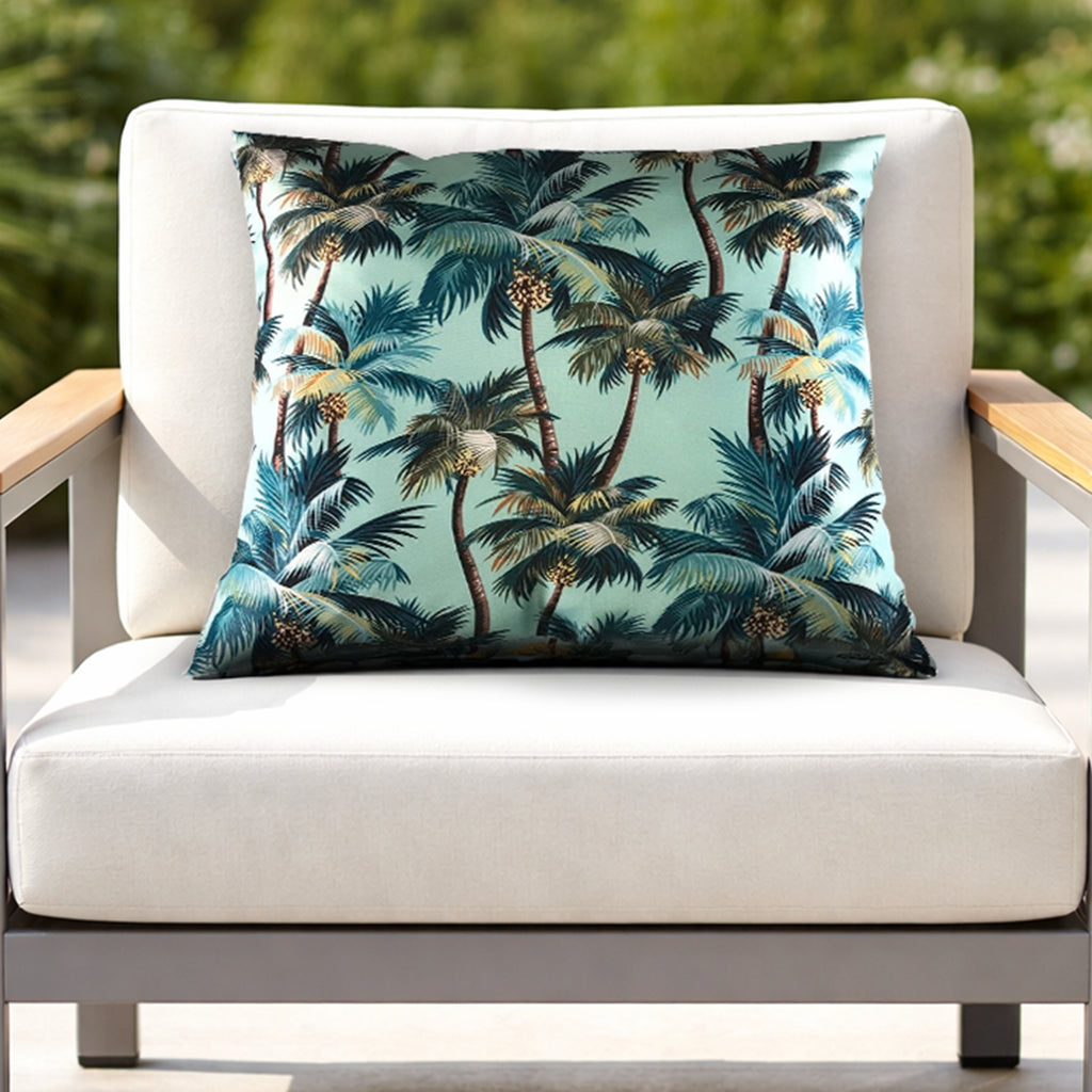 Mojo 45cm Blue L.A. Palm Blue Cushion Cover