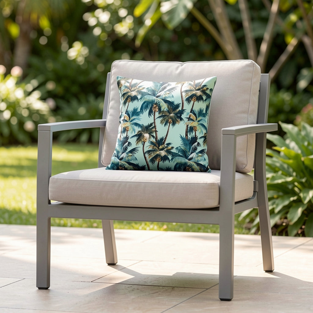 Mojo 45cm Blue L.A. Palm Blue Cushion Cover