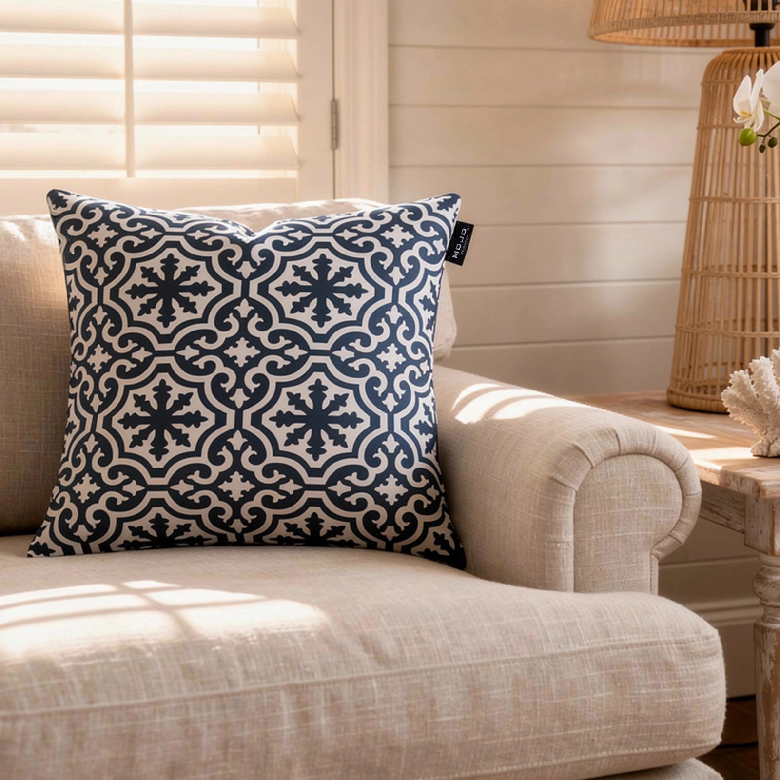 Mojo 45cm Blue Marrakesh Throw Cushion