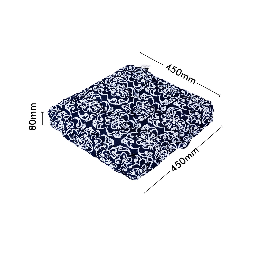 Mojo 45cm Navy Moroccan Outdoor Floor Cushion