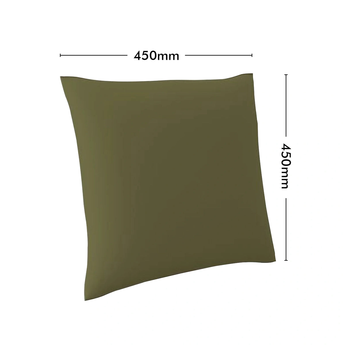 Mojo MJOC0143 45cm Olive Outdoor Cushion Cover – earthy olive green solid cushion cover for outdoor furniture