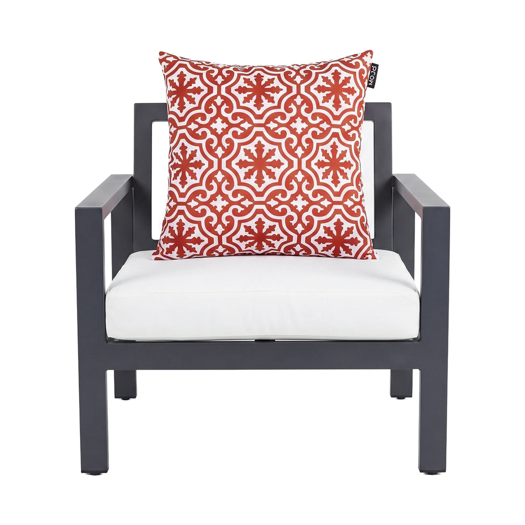 Mojo 45cm Red & White Marrakesh Terracotta Cushion Cover