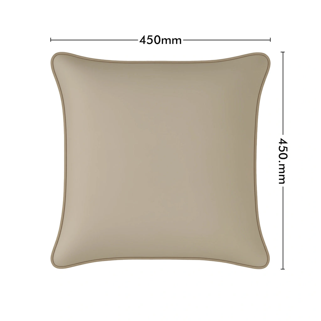 Mojo 45cm Solid Beige Cushion Cover with Pipe