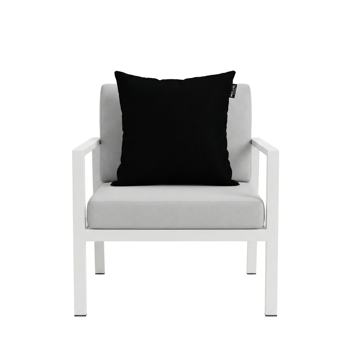 Mojo MJOC0228 45cm Solid Black Outdoor Cushion Cover – versatile plain black cushion cover for outdoor furniture styling