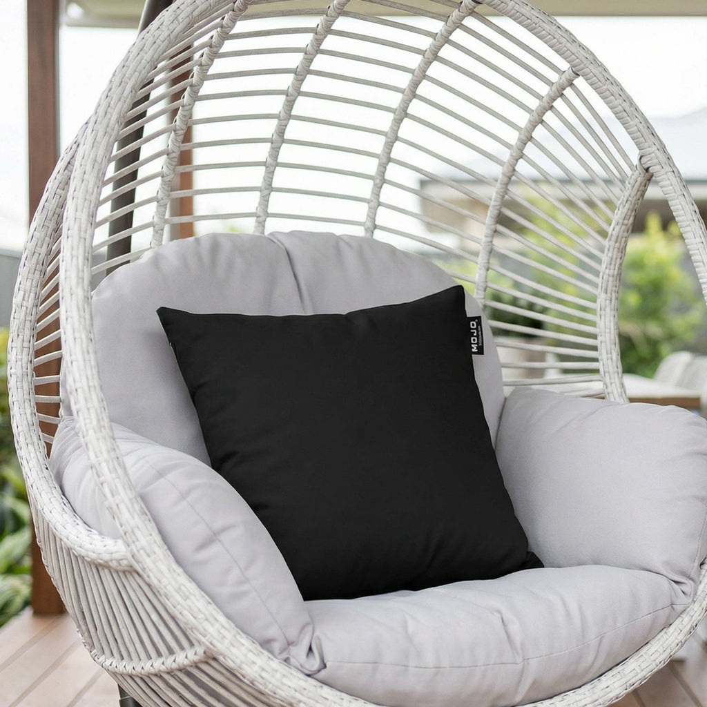 Mojo 45cm Solid Black Cushion Cover