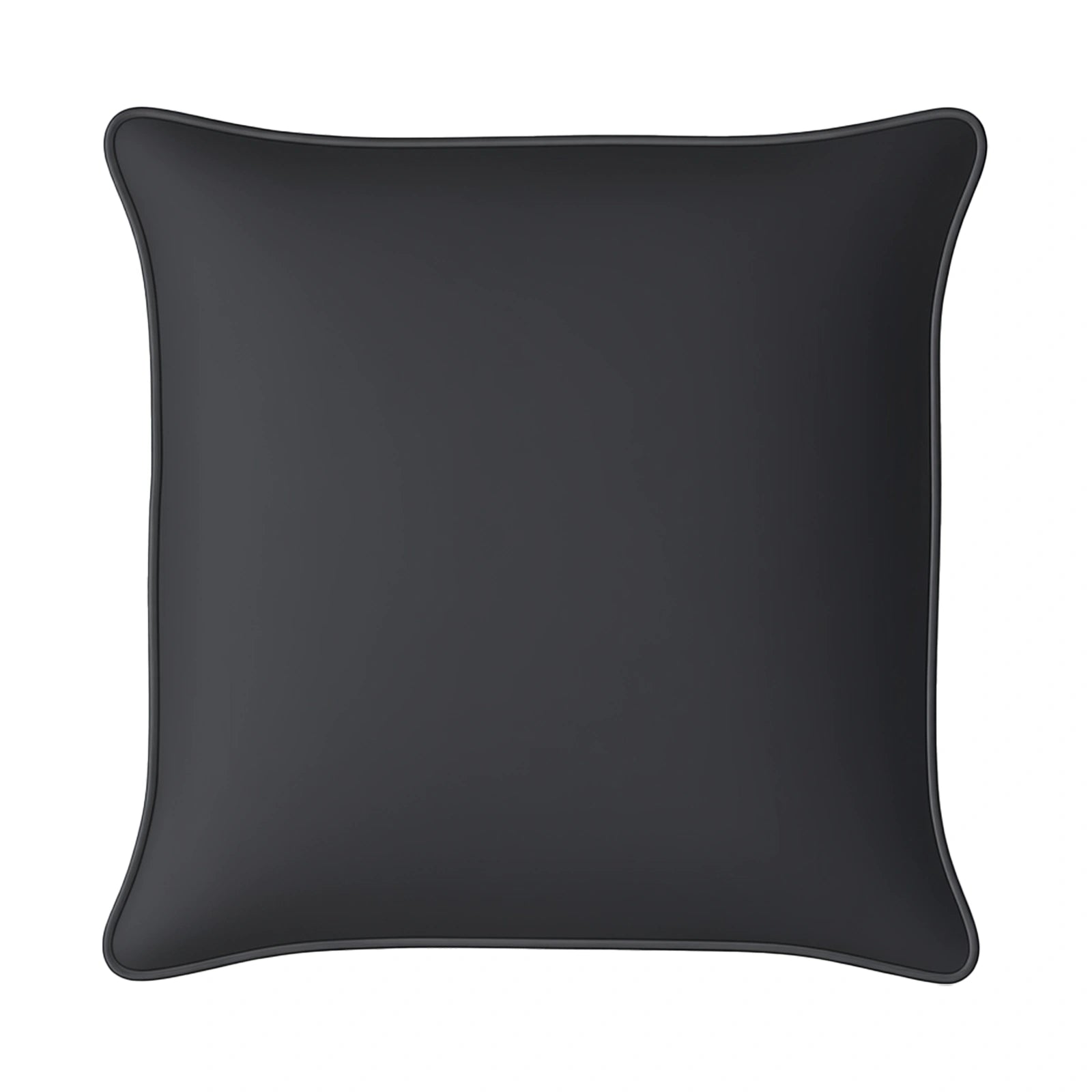 Mojo 45cm Solid Black Cushion Cover with Pipe