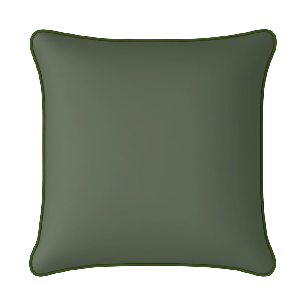 Mojo 45cm Solid Green Cushion Cover with Pipe