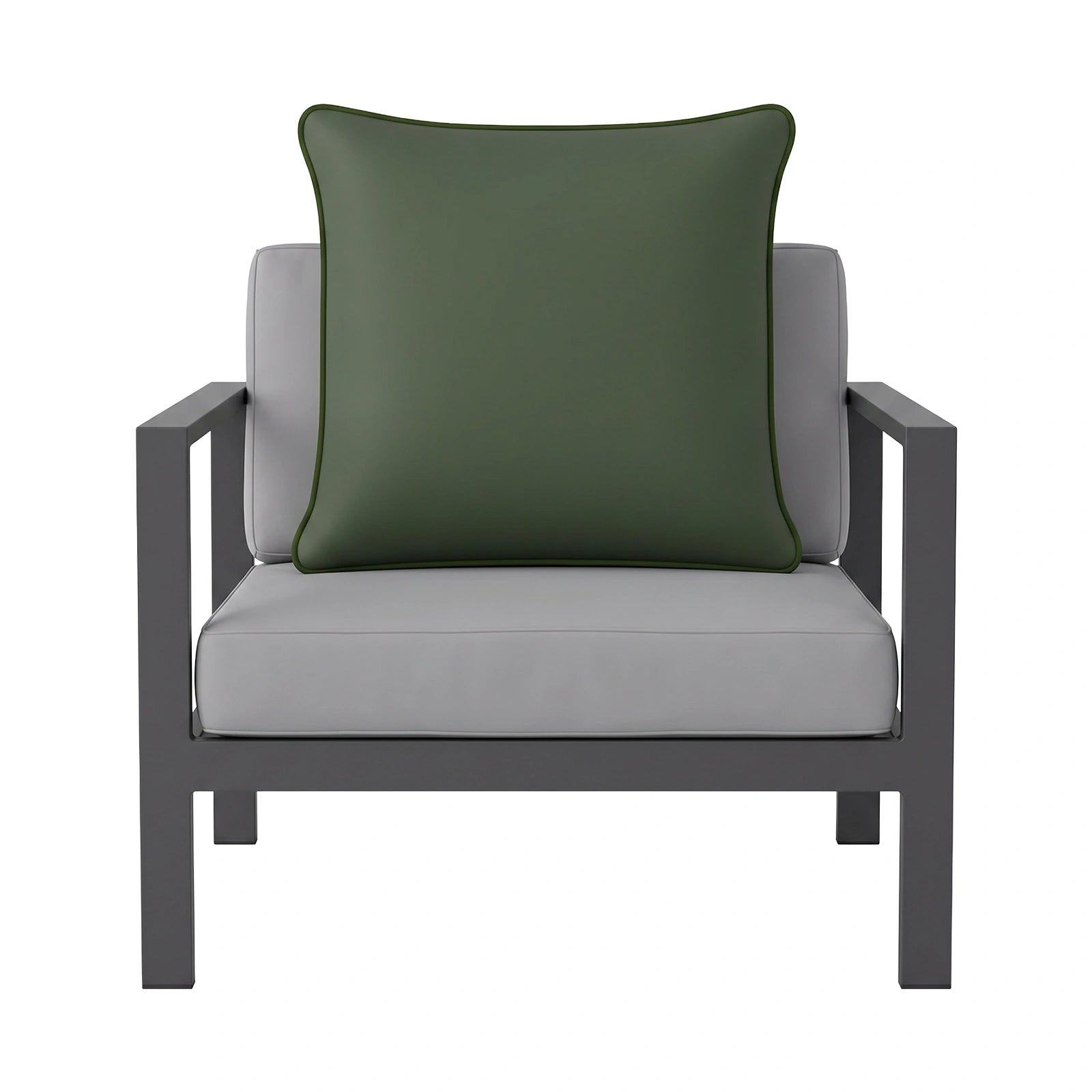 Mojo 45cm Solid Green Cushion Cover with Pipe