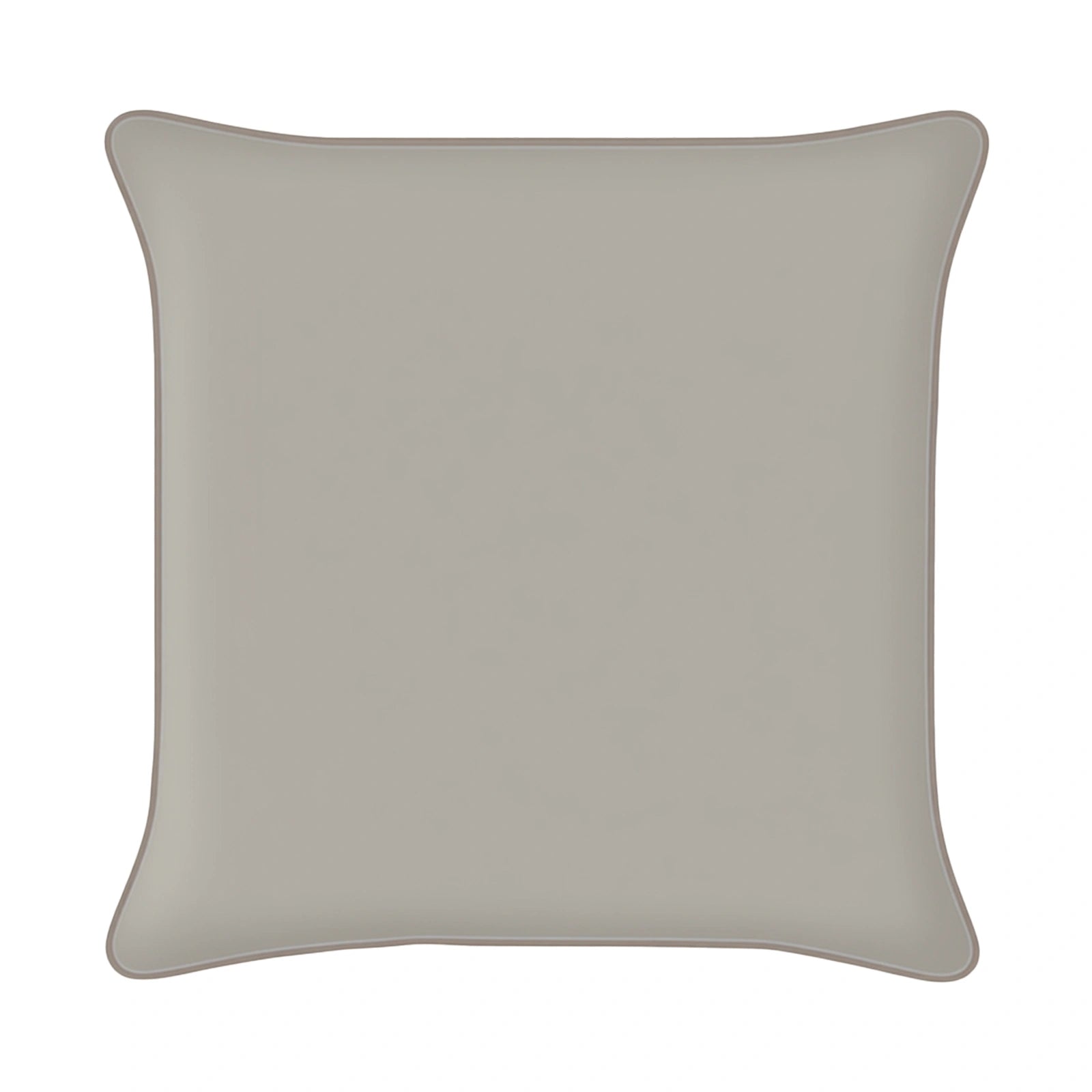 Mojo MJOC0377 45cm Solid Grey Cushion Cover with Pipe – neutral piped solid grey outdoor cushion cover for alfresco furniture