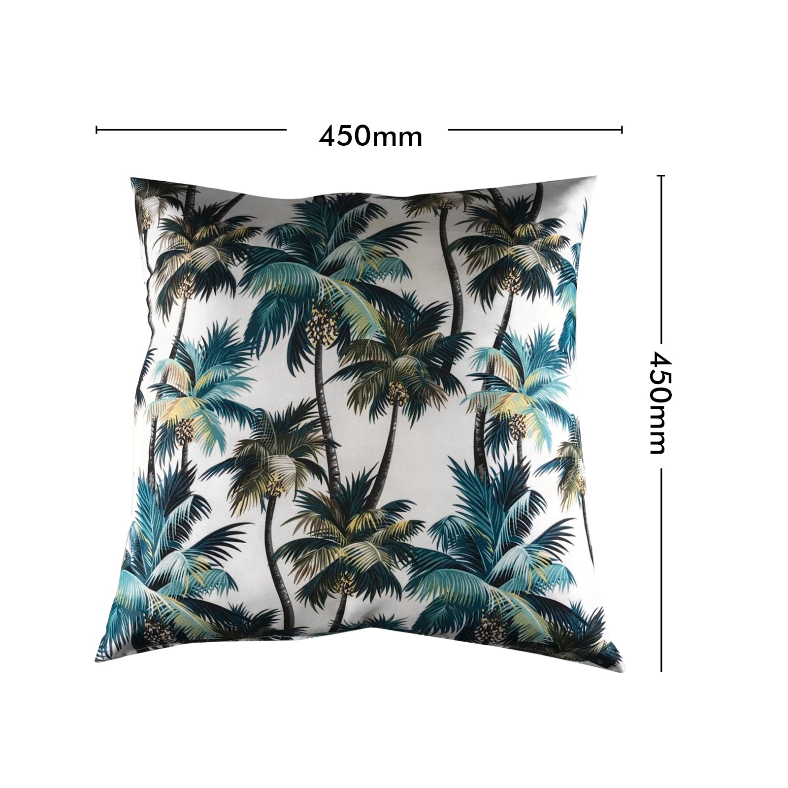 Mojo 45cm White L.A. Palm White Cushion Cover