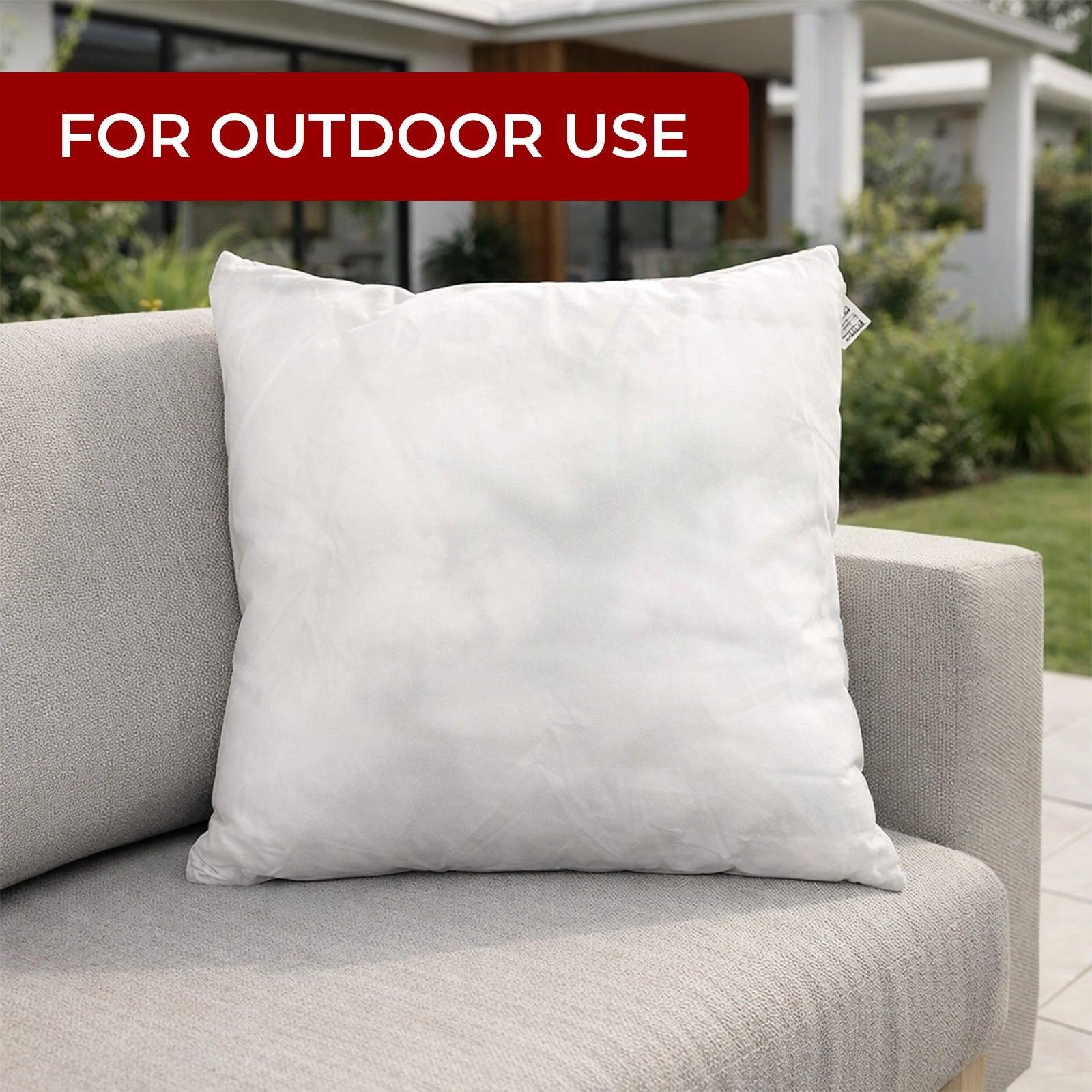 Mojo 45cm White Outdoor Cushion Insert
