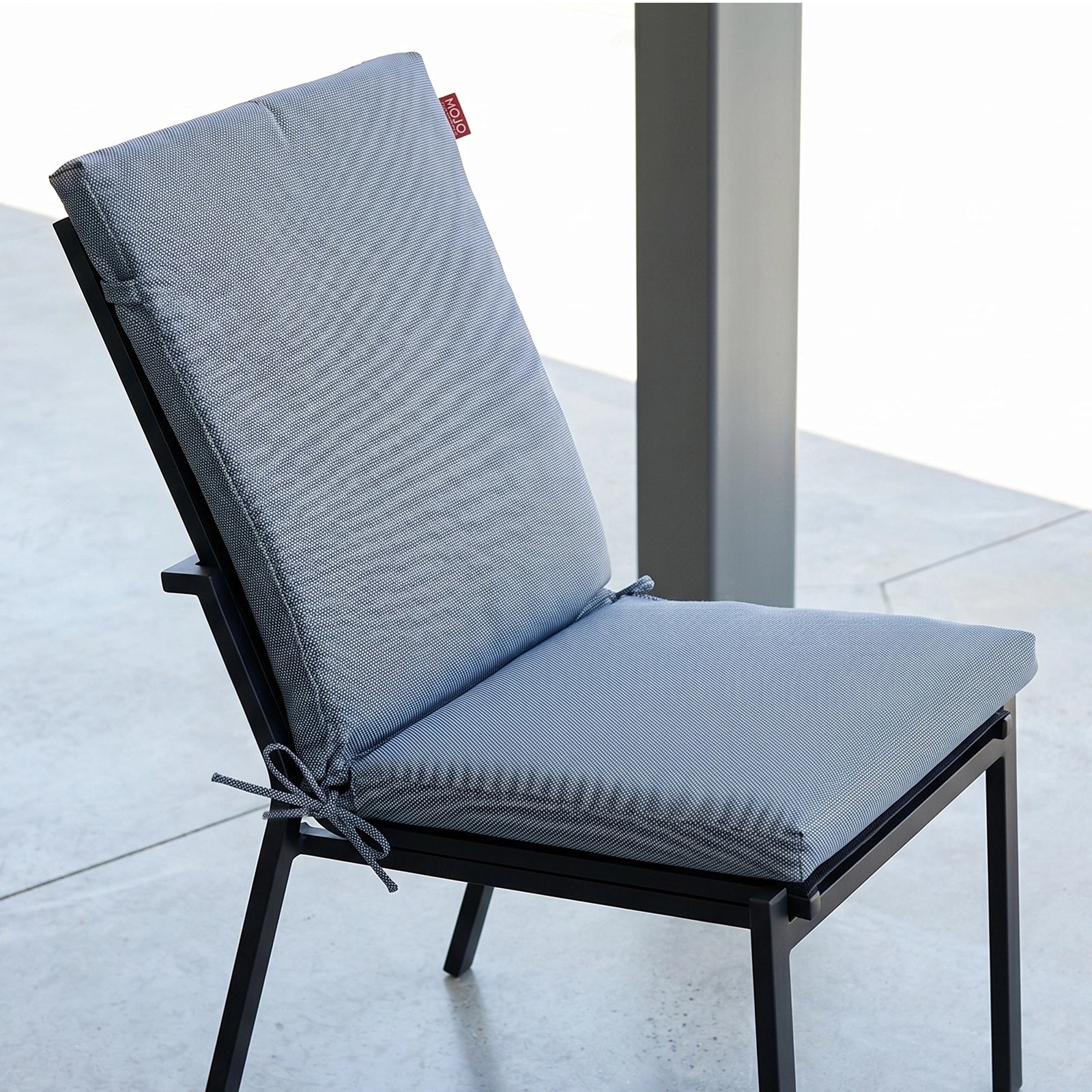 Mojo 46cm Grey Weathertex Outdoor Mid-Back  Cushion