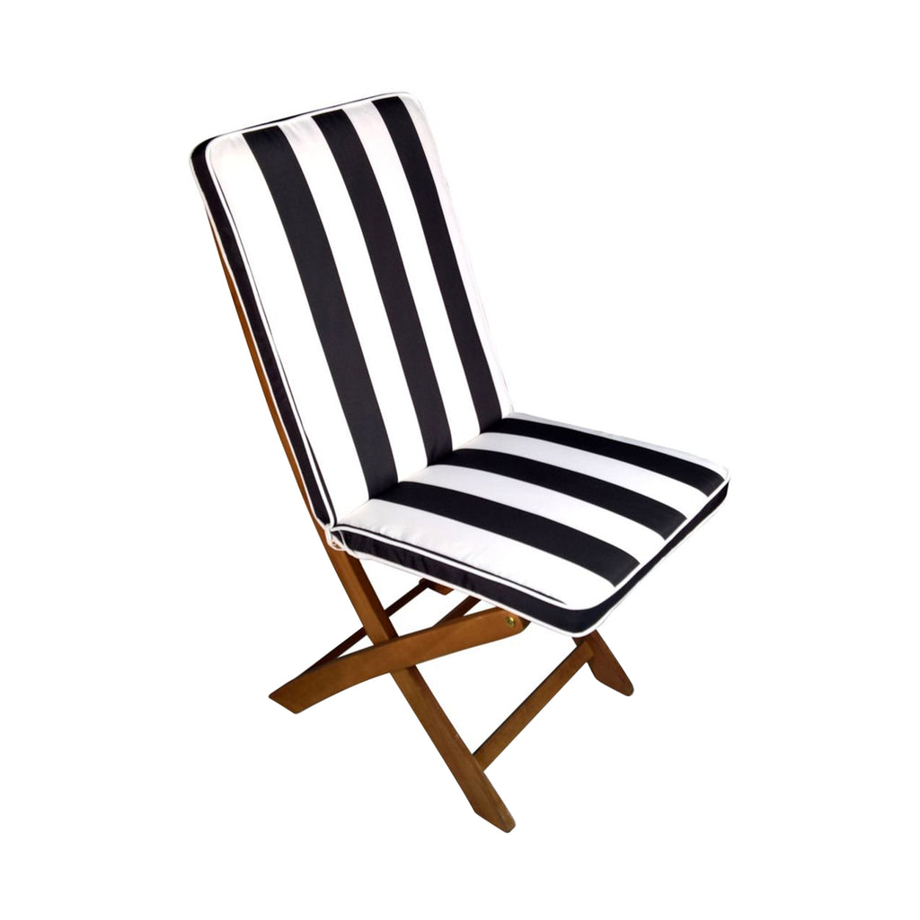 Mojo 46cm Blue & White St. Tropez Outdoor Mid-Back  Chair Cushion