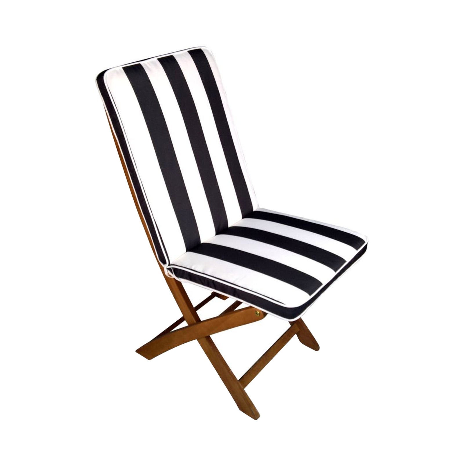 Mojo 46cm Blue & White St. Tropez Outdoor Mid-Back  Chair Cushion