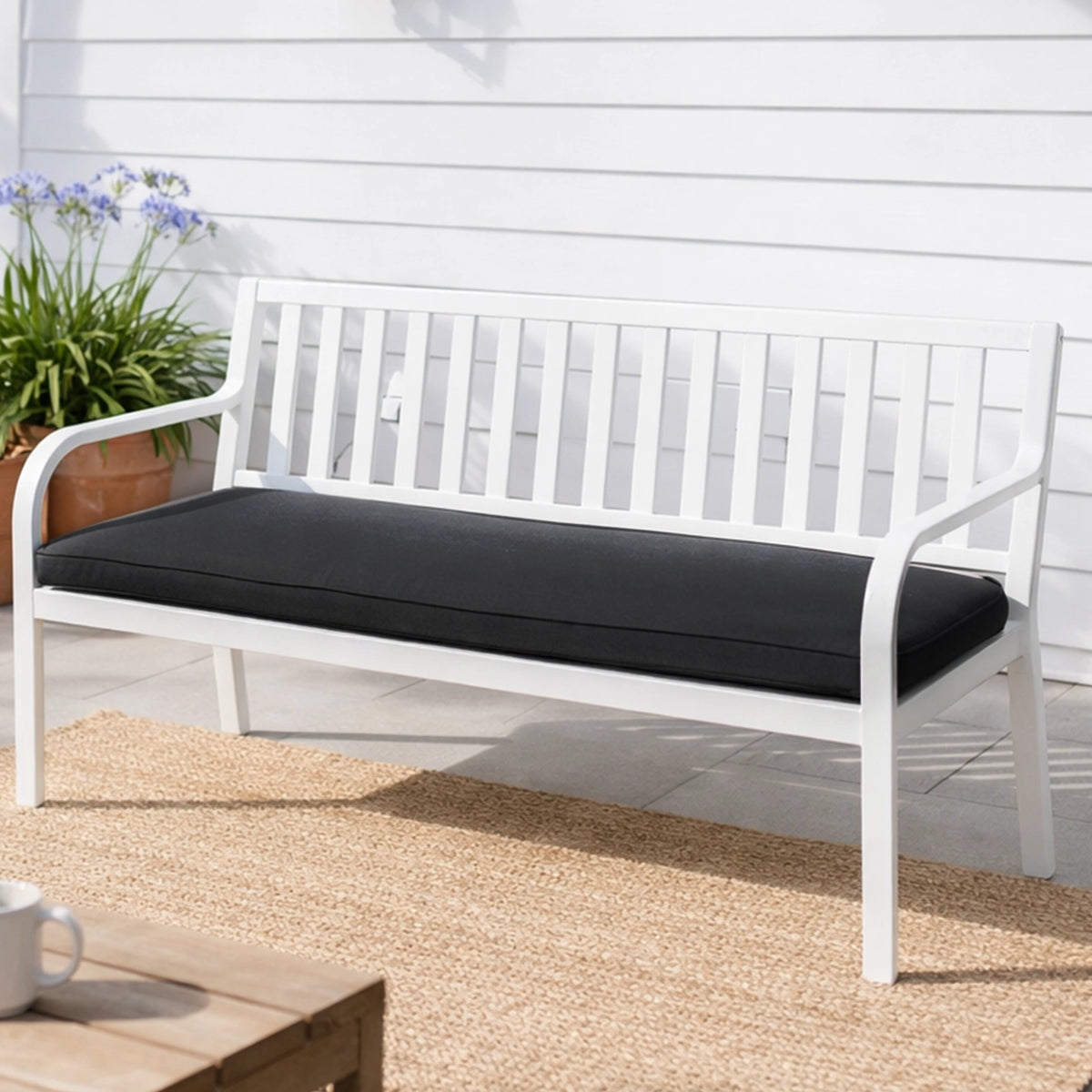 Mojo 48cm Grey Outdoor Bench Cushion