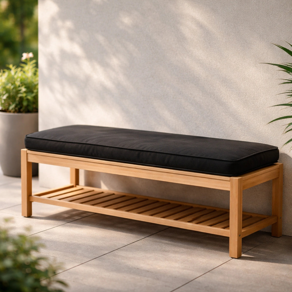 Mojo 48cm Grey Outdoor Bench Cushion