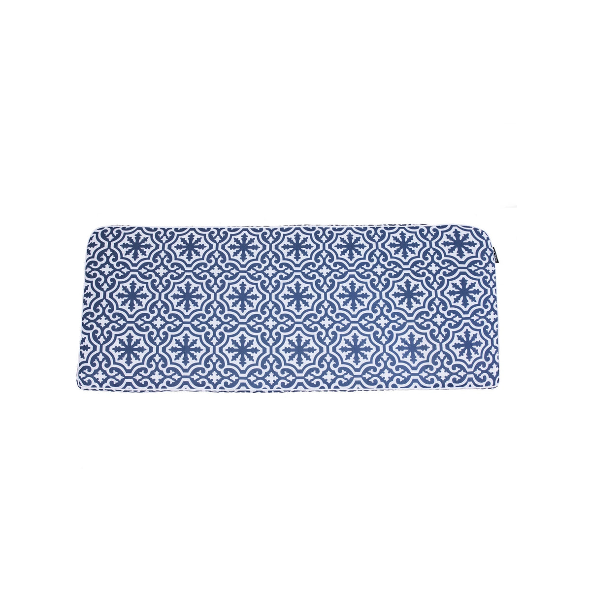 Mojo MJOC0205 Blue and White Marrakesh Outdoor Bench Cushion – Moroccan-patterned cushion for outdoor benches and garden furniture