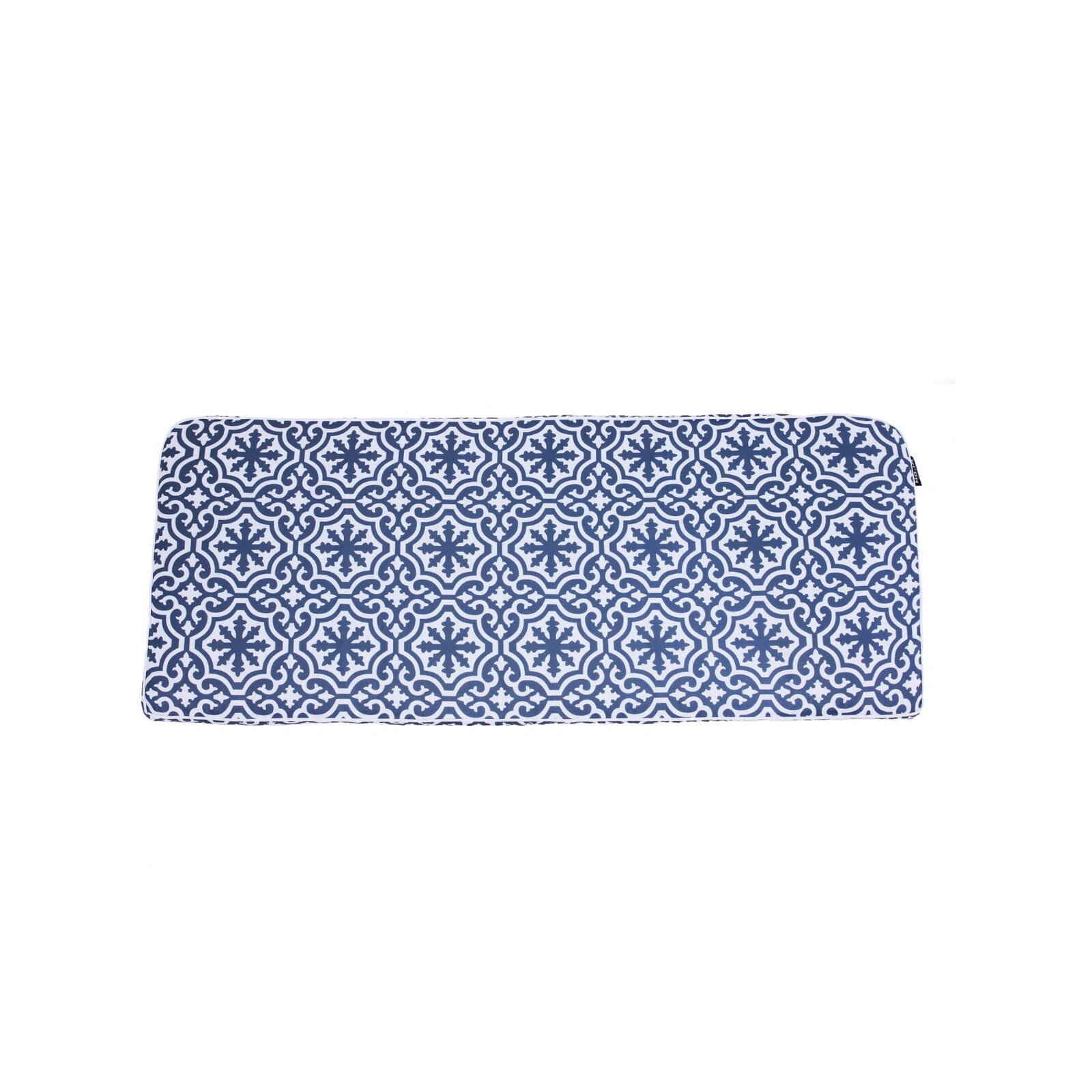 Mojo 48cm Marrakesh Blue and White Bench Cushion