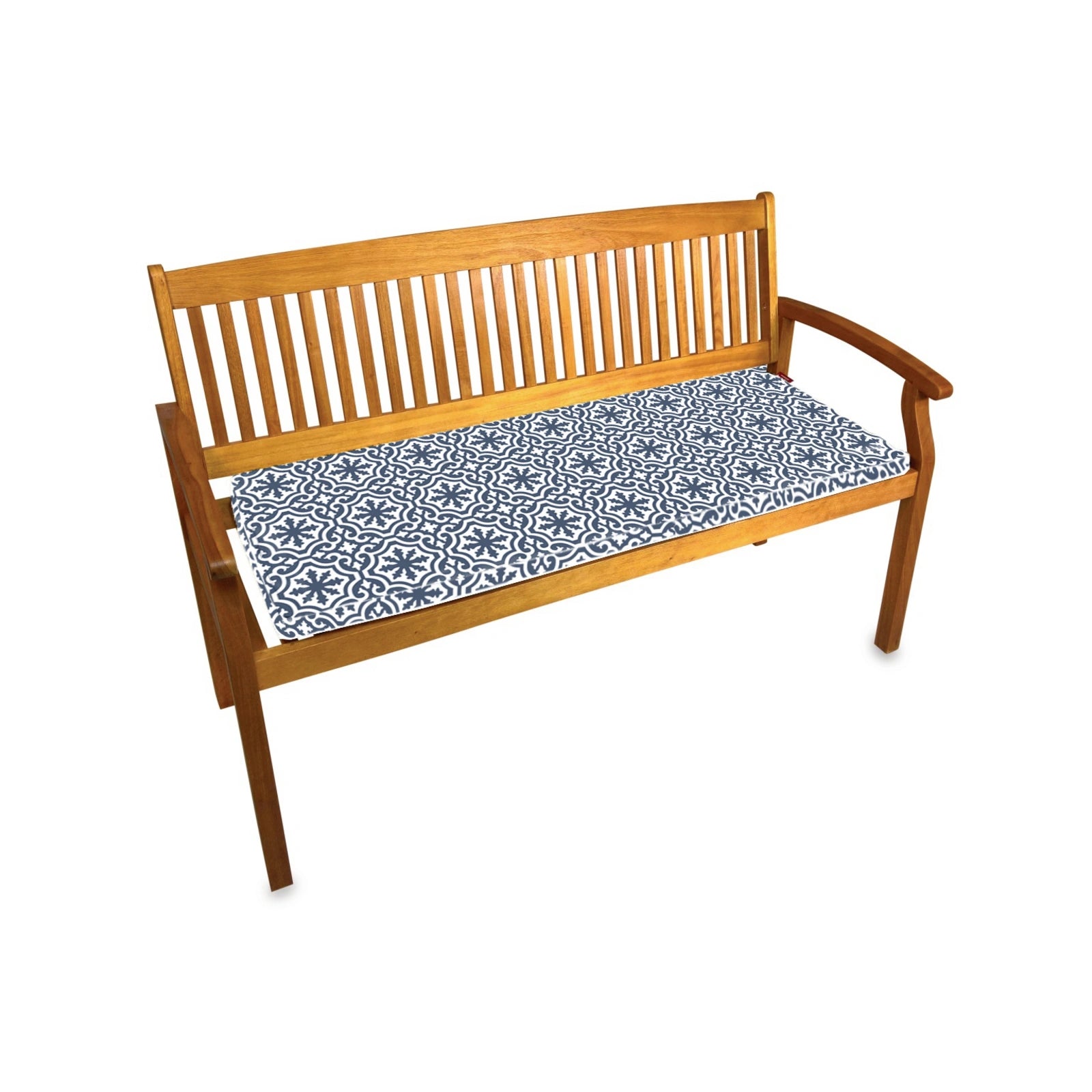 Mojo 48cm Marrakesh Blue and White Bench Cushion