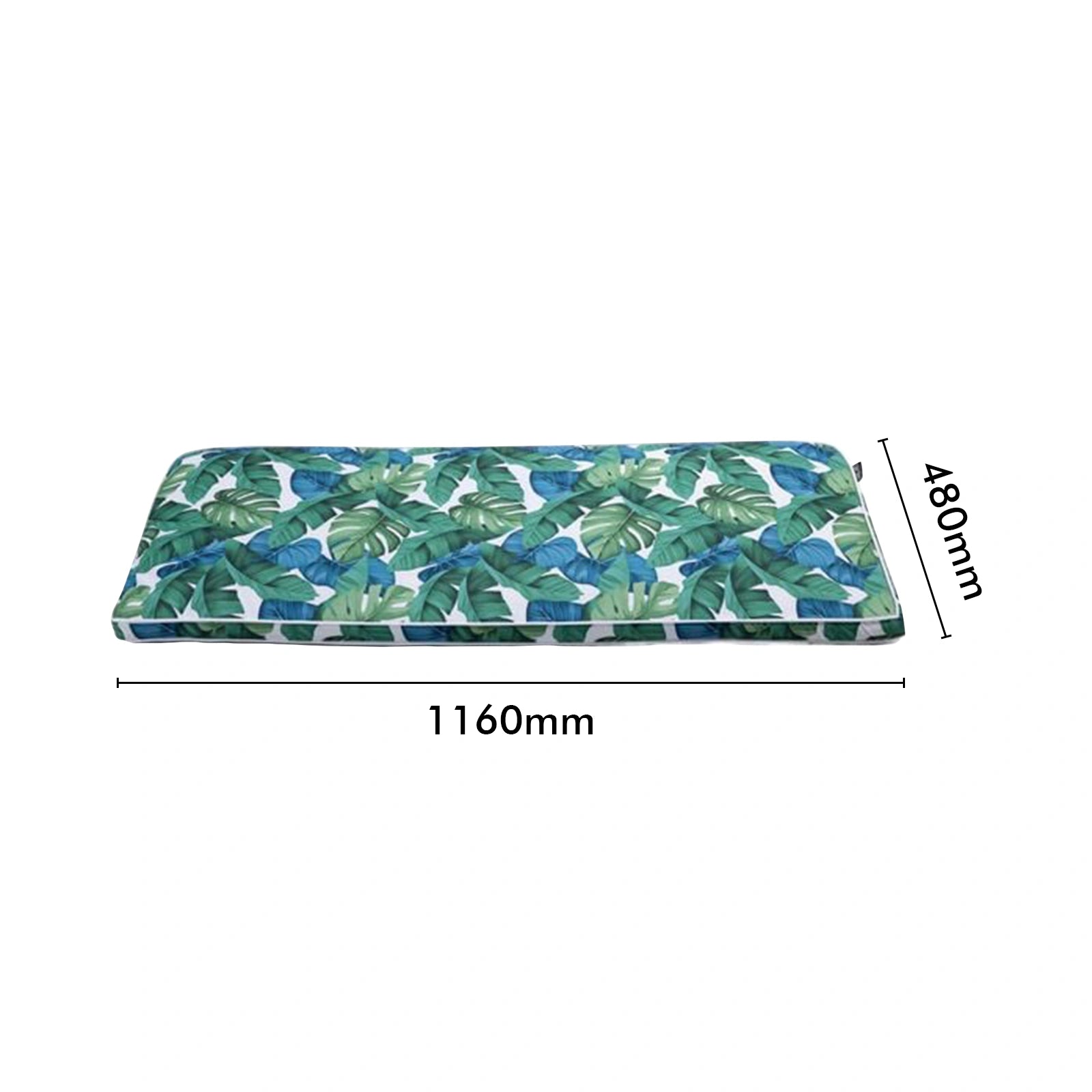 Mojo 48cm Leaf Bench Outdoor Cushion