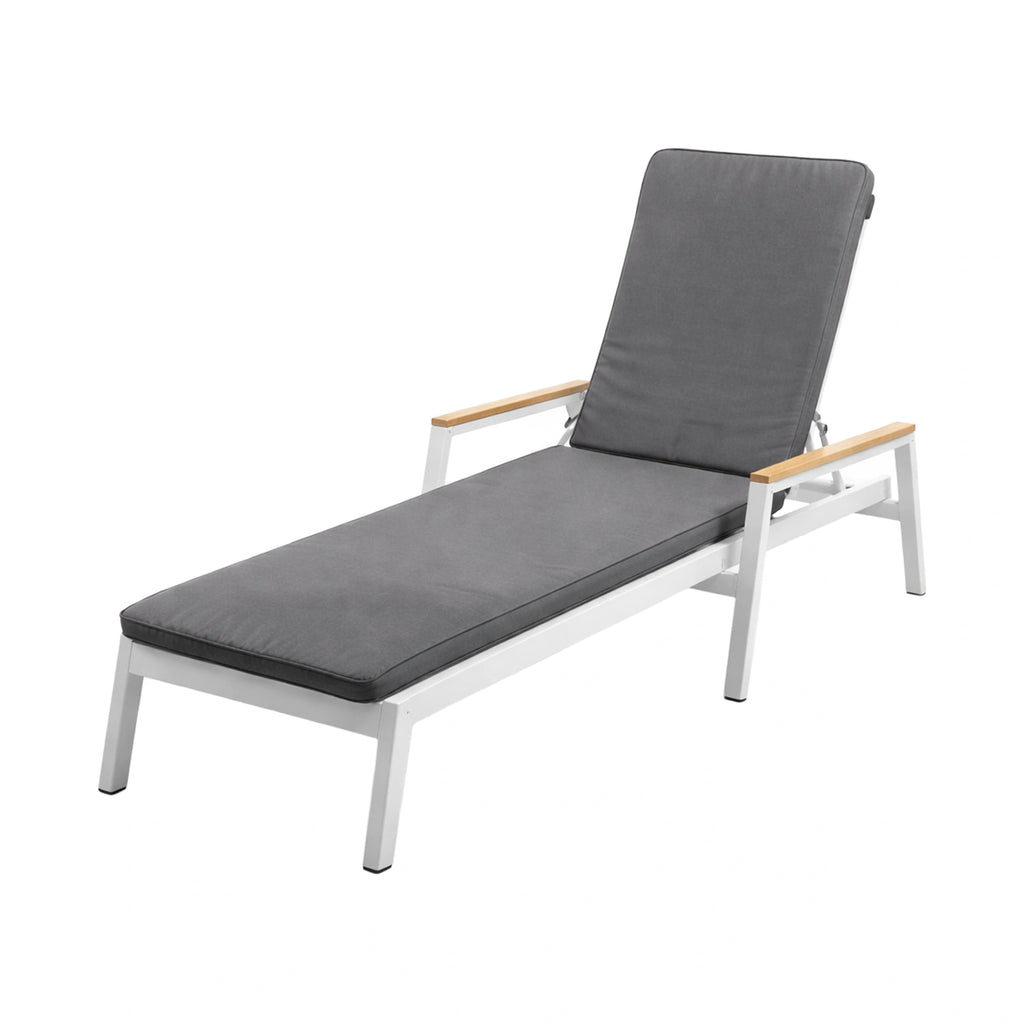 Mojo 53cm Grey Outdoor Sunlounge Cushion