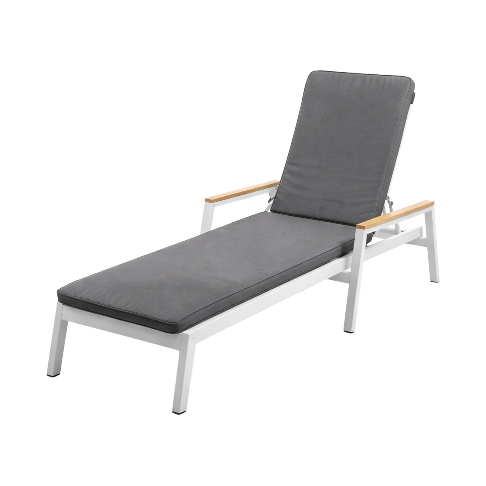 Mojo 53cm Grey Outdoor Sunlounge Cushion