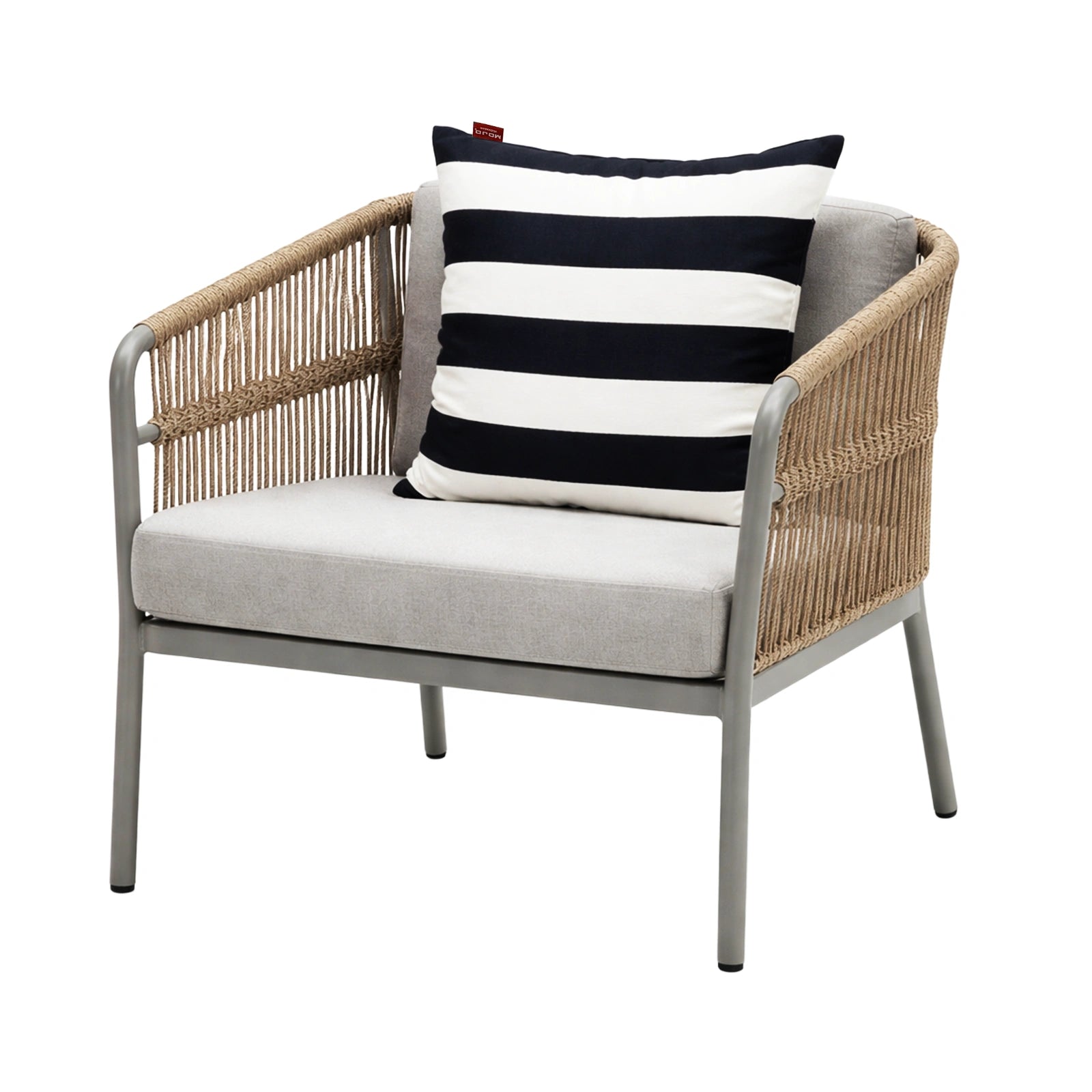 Mojo 60cm Black & White Striped Cushion Cover