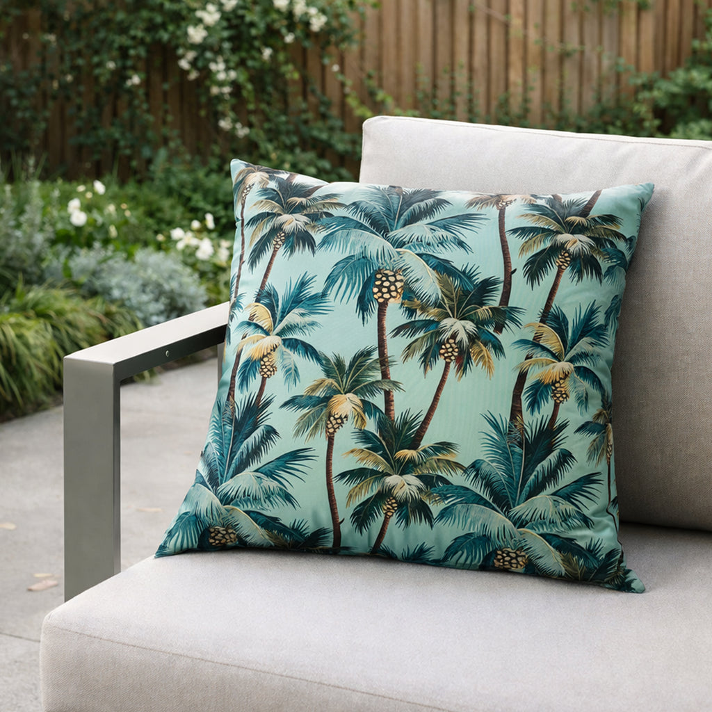 Mojo 60cm Blue L.A. Palm Blue Cushion Cover
