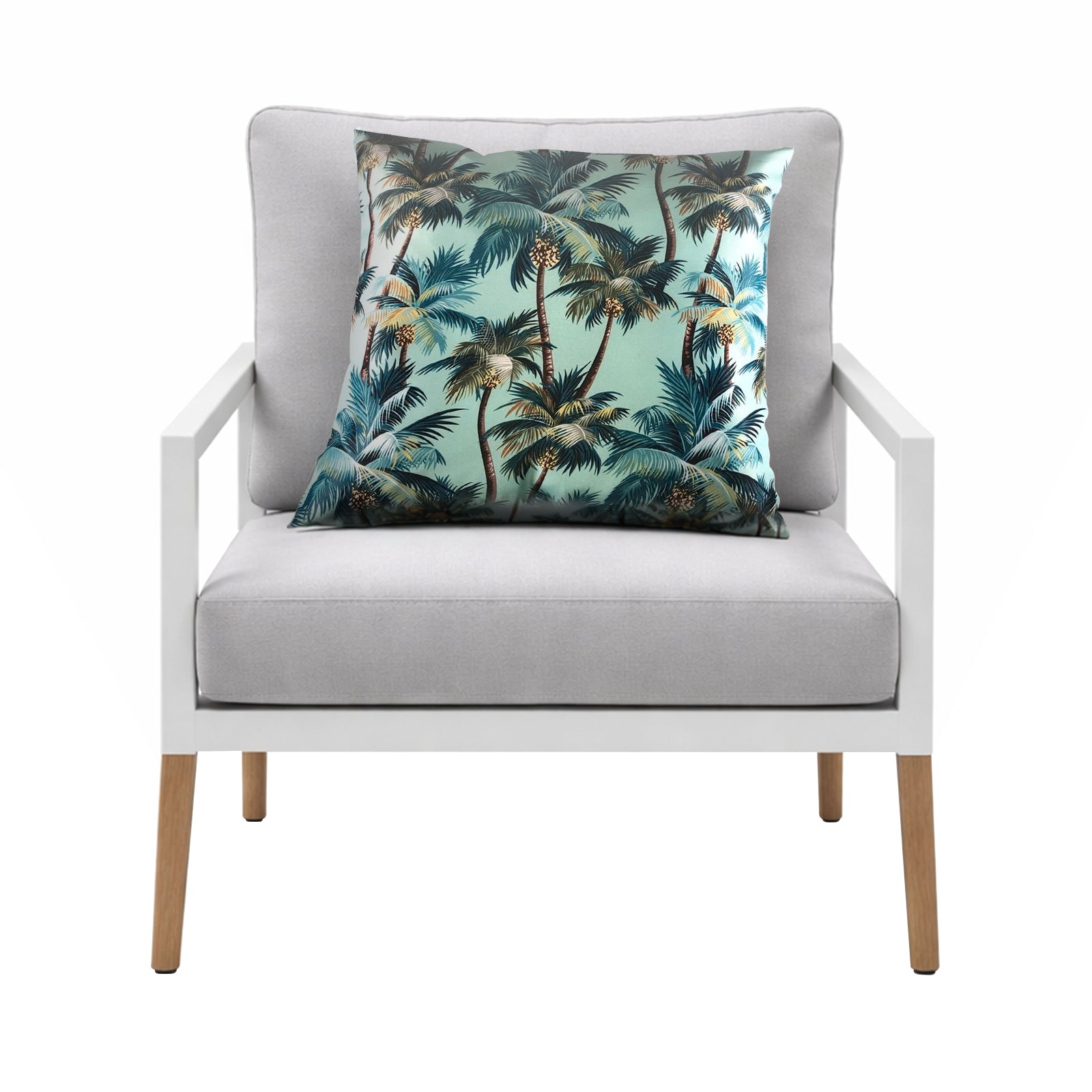 Mojo 60cm Blue L.A. Palm Blue Cushion Cover