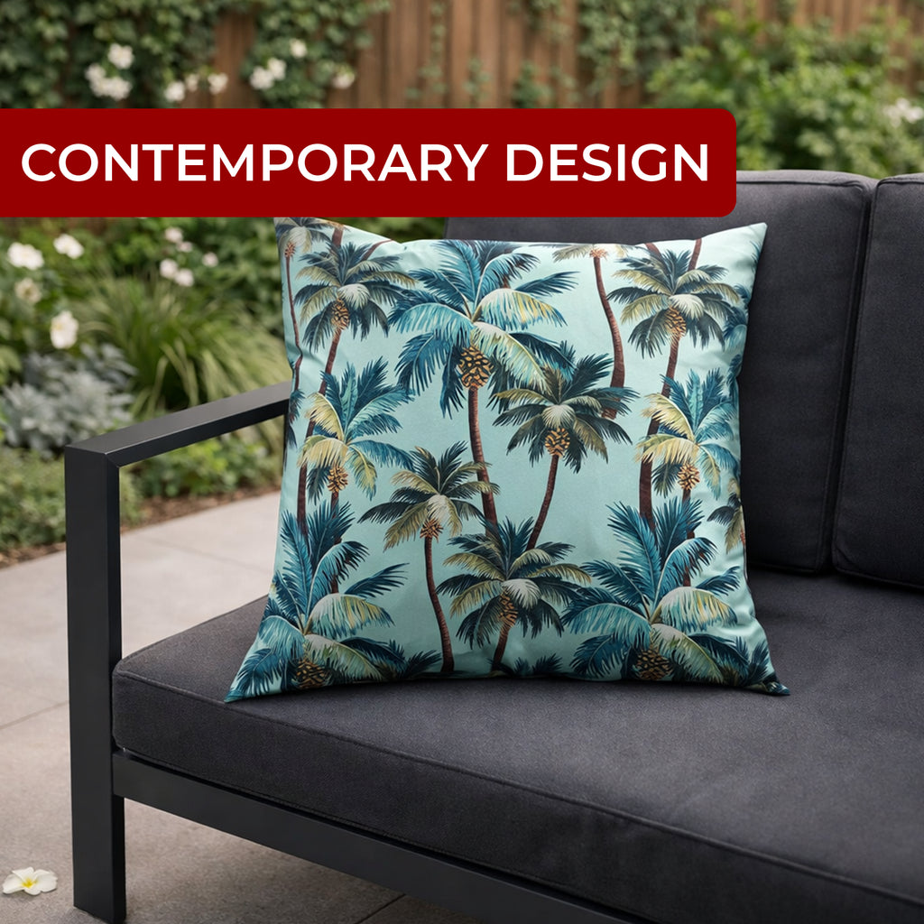 Mojo 60cm Blue L.A. Palm Blue Cushion Cover