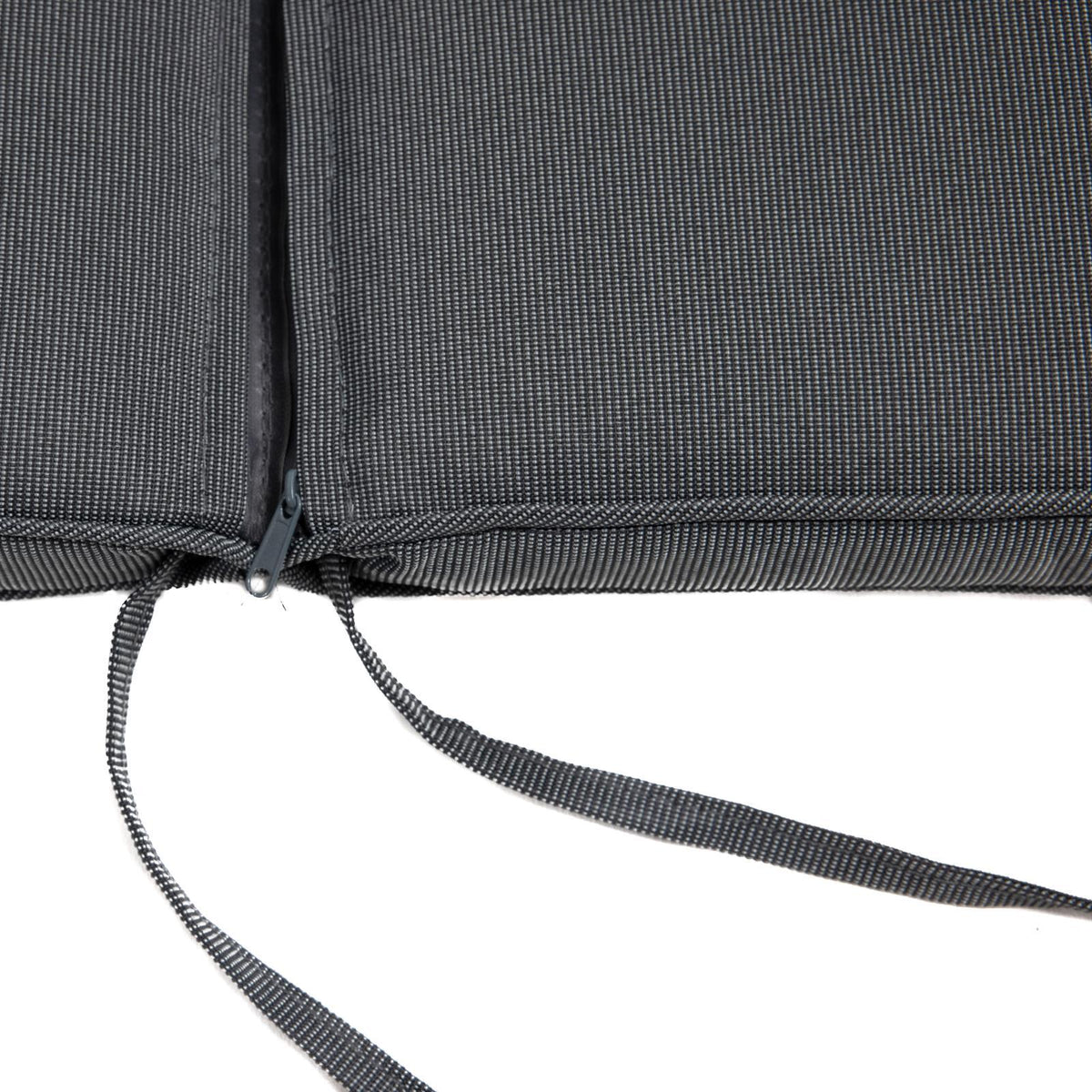 Mojo MJOC0112 Grey Outdoor Mid Back Chair Cushion – classic grey all-weather cushion for outdoor dining and garden chairs