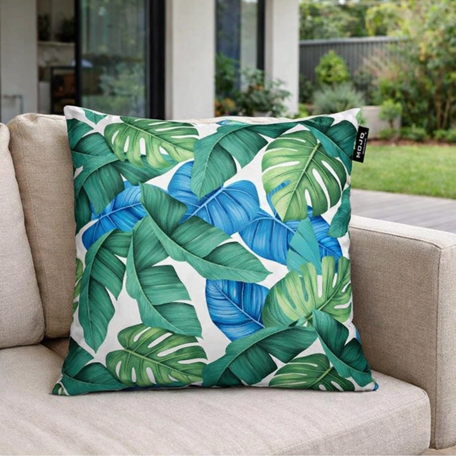 Mojo 60cm Multi/Assorted Leaf Cushion Cover