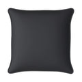 Mojo 60cm Solid Black Cushion Cover with Pipe