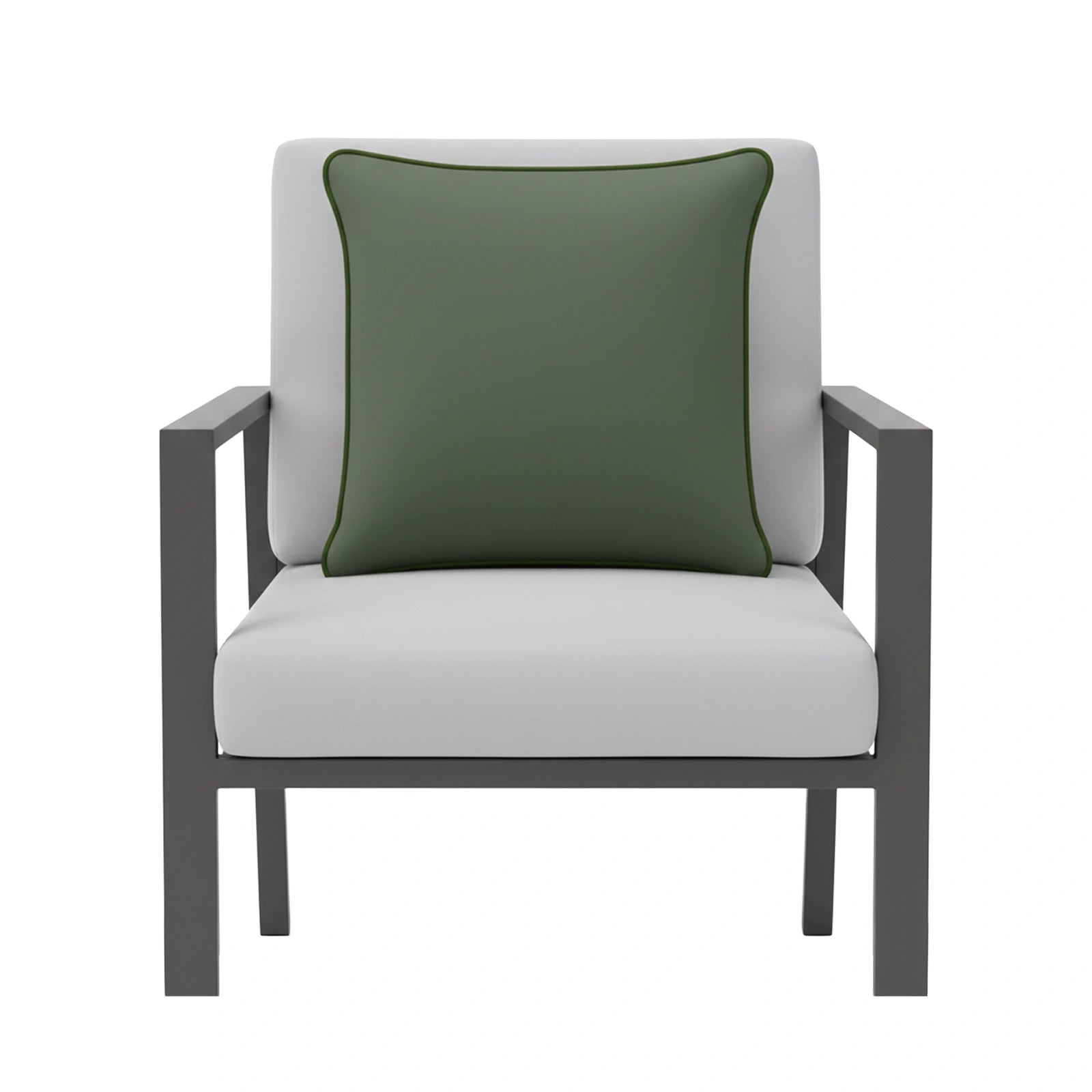 Mojo 60cm Solid Green Cushion Cover with Pipe