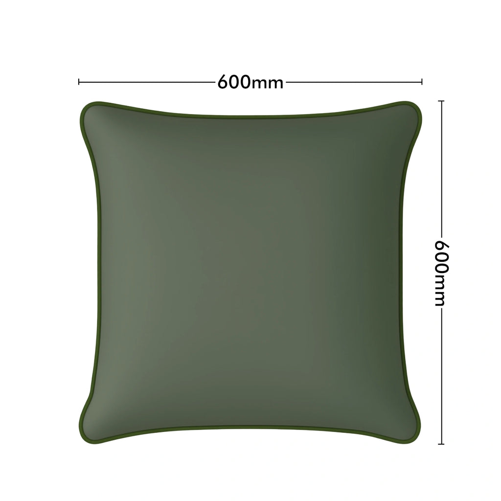 Mojo 60cm Solid Green Cushion Cover with Pipe