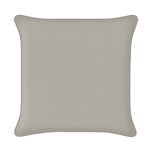 Mojo 60cm Solid Grey Cushion Cover with Pipe