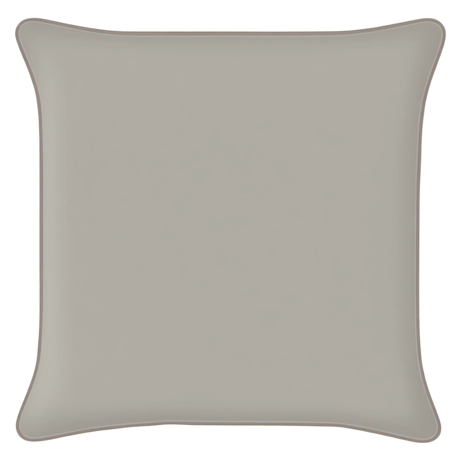 Mojo 60cm Solid Grey Cushion Cover with Pipe