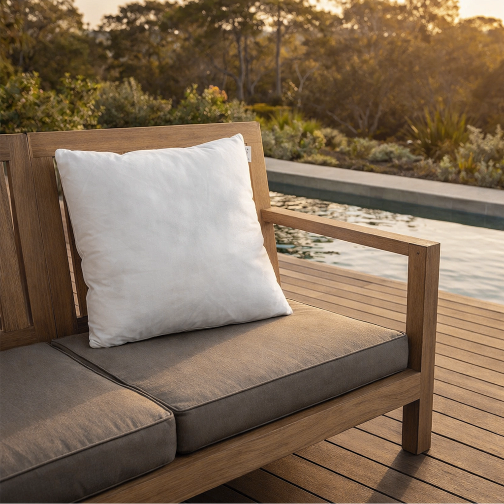 Mojo 60cm White Outdoor Cushion Insert