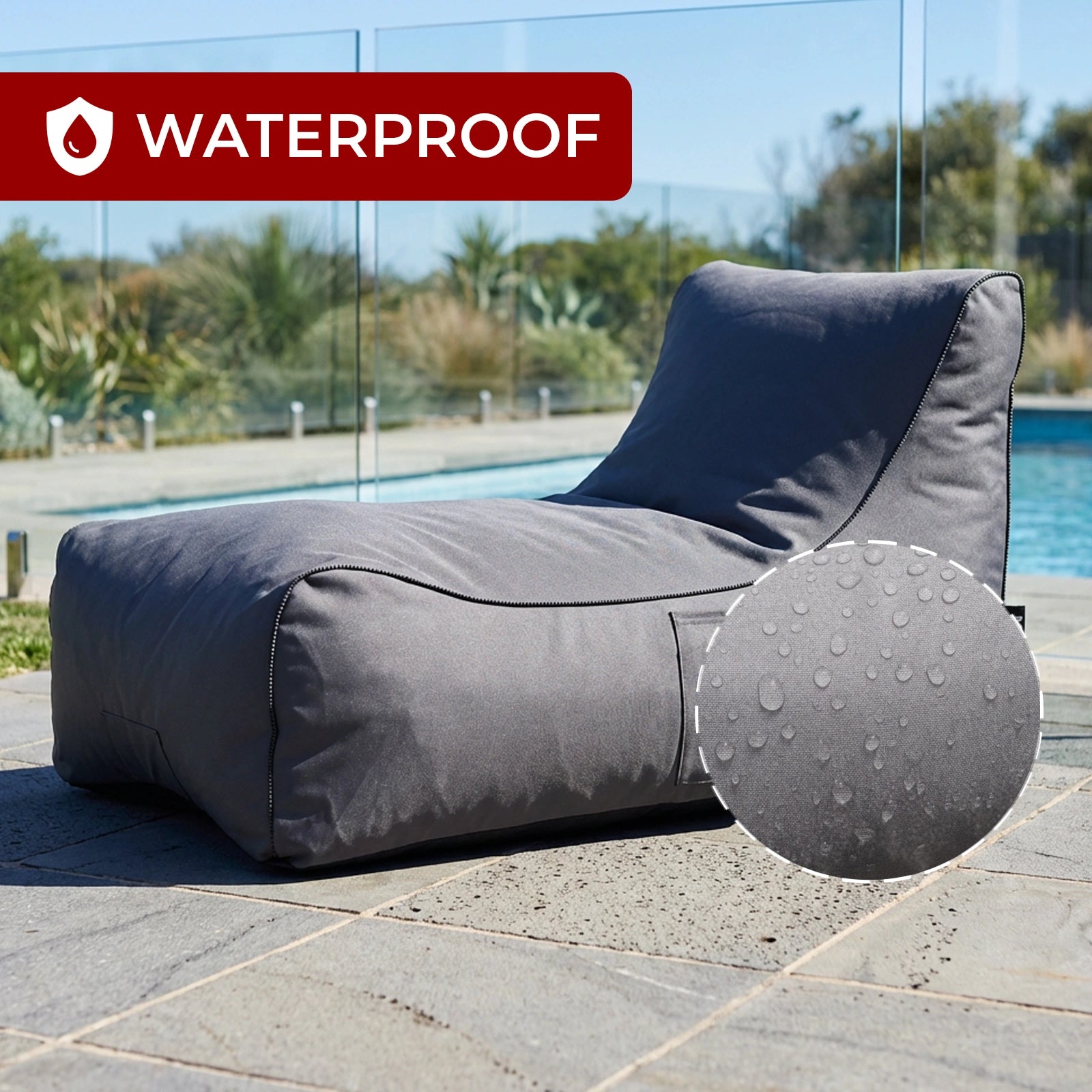 Mojo 65cm Charcoal My Lounge Outdoor Expandable Furniture