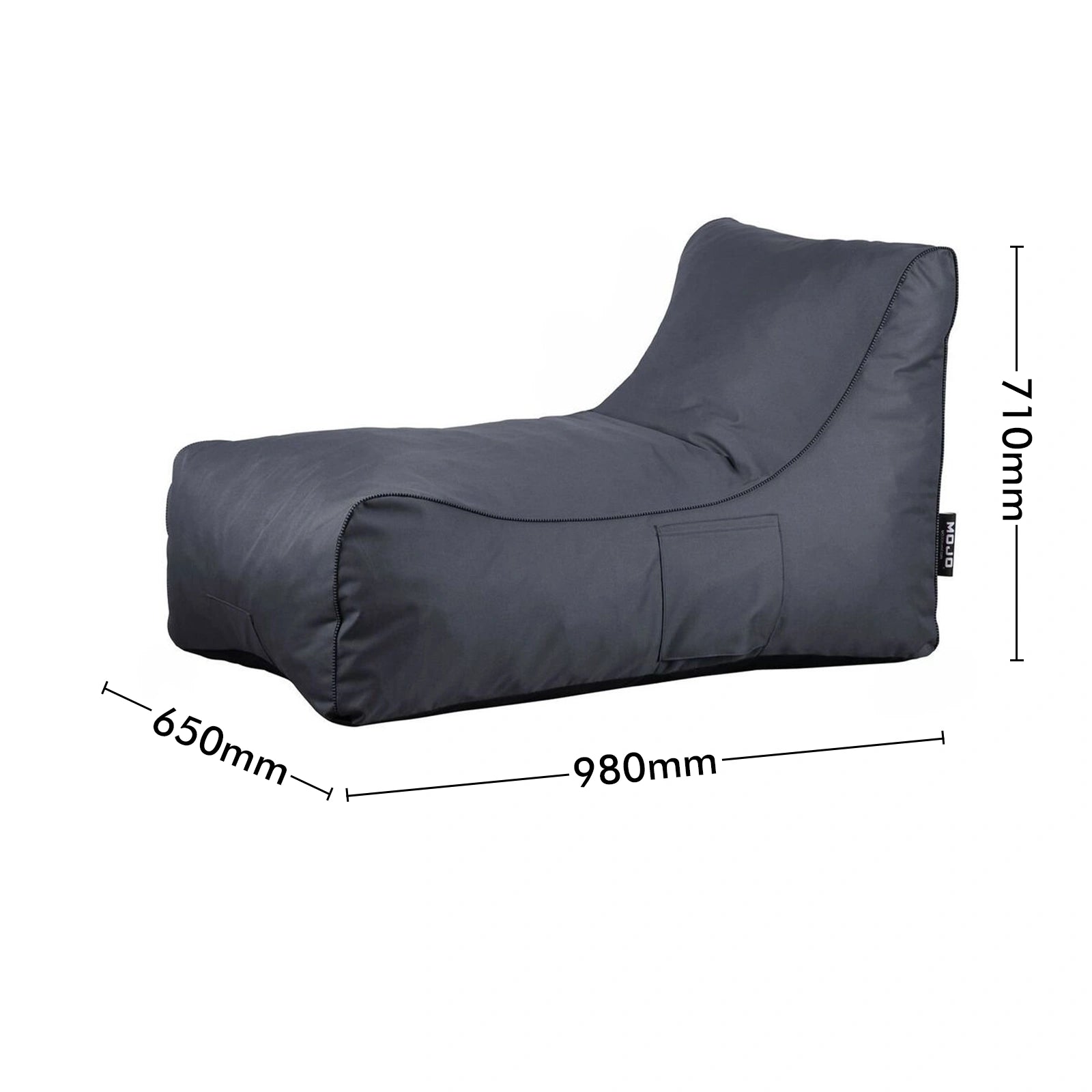Mojo 65cm Charcoal My Lounge Outdoor Expandable Furniture